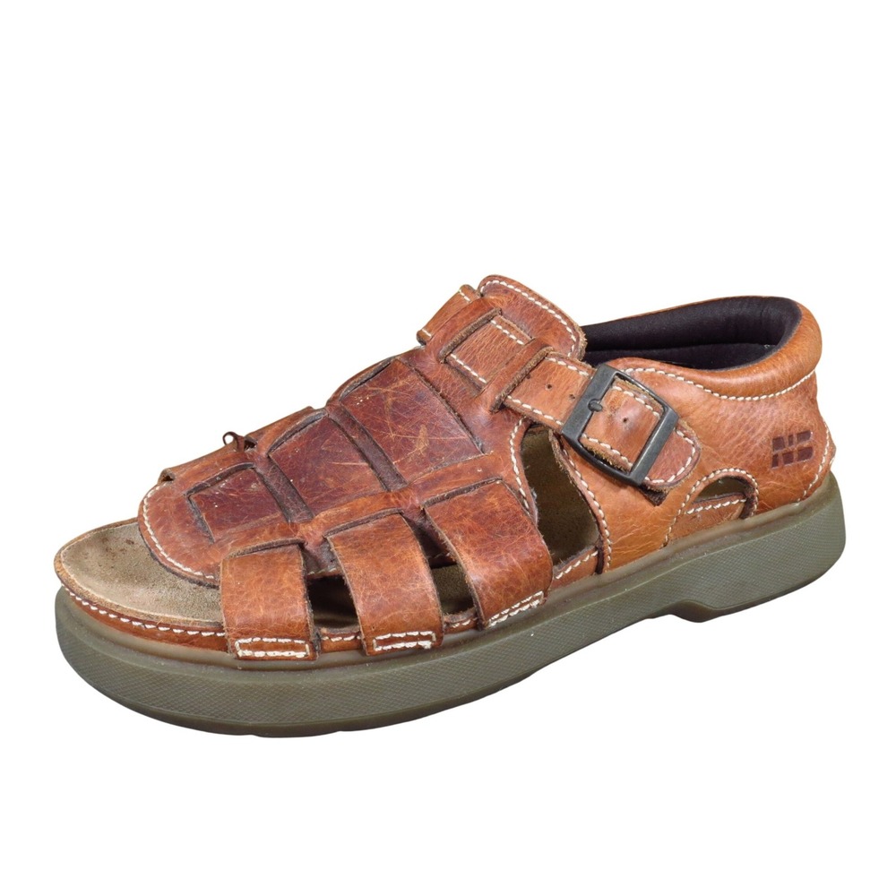 Nunn Bush Men Fisherman Sandals Size 11 M Casual Outdoor Brown Leather 83136-03
